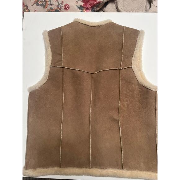VTG G.L. Bowron Co. LTD Vest Men's Wool & Suede Western Ranch Outdoor Vest S 44 - Picture 2 of 7